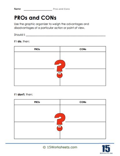 Pros And Cons Worksheets 15