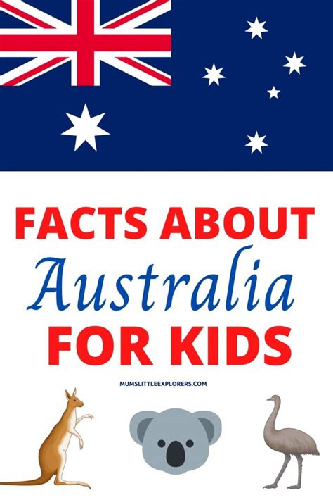 Facts About Australia For Kids Mums Little Explorers