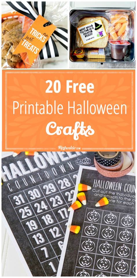 20 Free Printable Halloween Crafts Tip Junkie