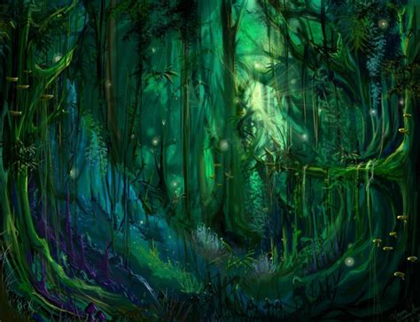 Enchanted Forest Backgrounds Wallpapersafari