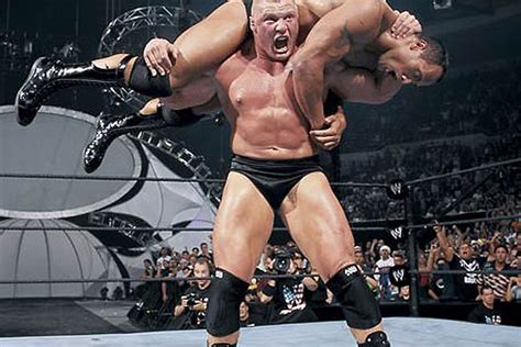 On This Date In Wwe History Brock Lesnar Pins The Rock At