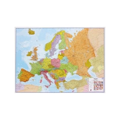 Europe Political Paper Wall Map Large 143 Million Europe From