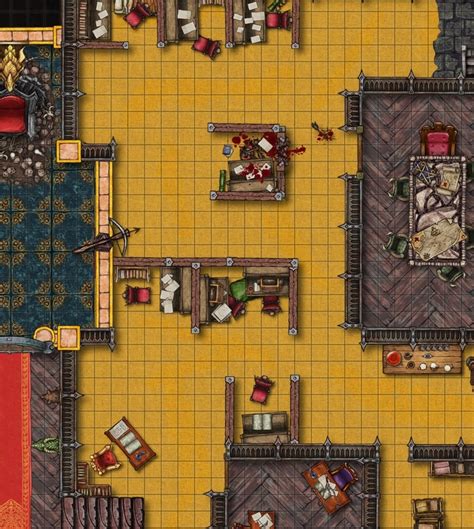 Dungeon Office Ttrpg Map Pack By Coffee Dragon Studios