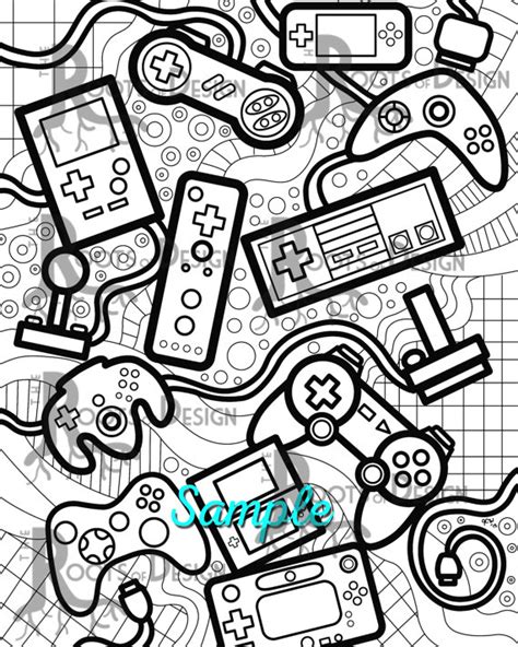 The benefits of coloring pages: Video Game Coloring Pages | Free download on ClipArtMag