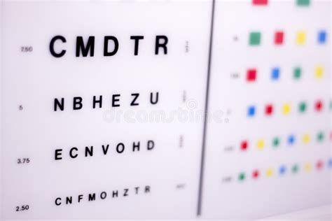 Optician Eye Test Chart Stock Image Image Of Health 91215859