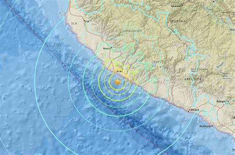 73 Magnitude Earthquake Strikes Off Coast Of Peru