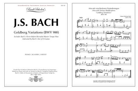 New Edition Of Bachs “goldberg Variations” — Bachscholar®