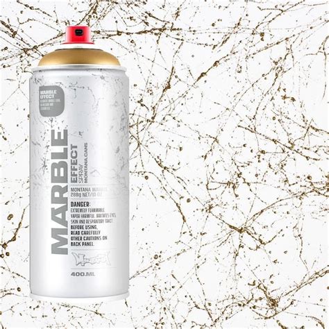 Montana Cans Marble Effect Matte Marble Gold Spray Paint Net Wt 1015
