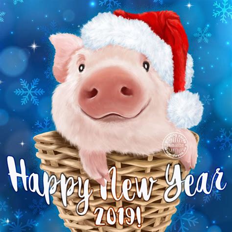 Get it as soon as fri, apr 23. Happy New Year 2019 Card - Chinese Year of the Pig ...