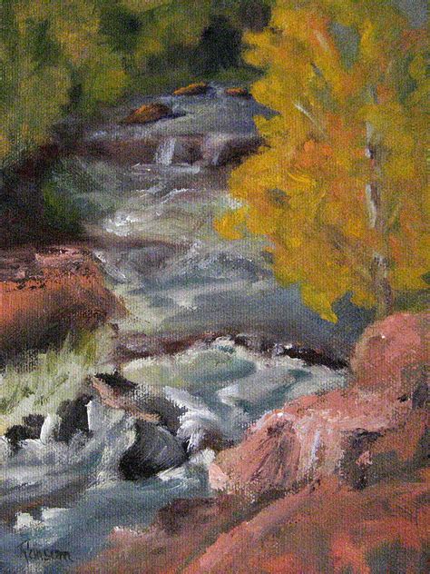 Tumbling Waters Of Clear Creek Painting By Sandy Ransom