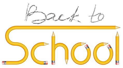 Transparent Back To School With Pencils Png Clipart Image Gallery