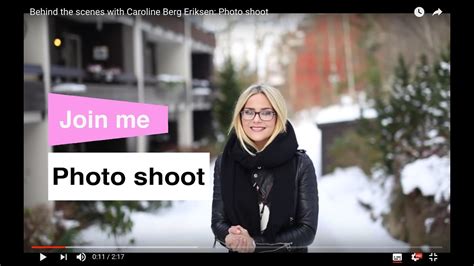 Behind The Scenes With Caroline Berg Eriksen Photo Shoot Youtube