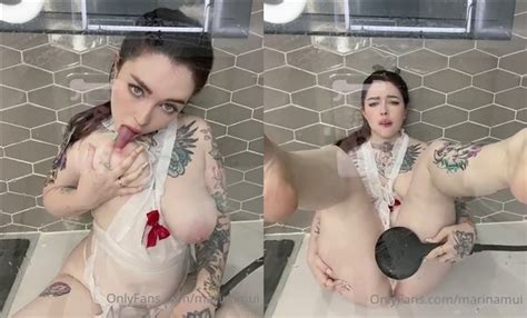 Marina Mui Nude Shower Teasing Leaked Video Only Leaks