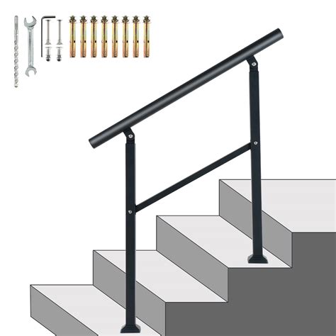 Buy Outdoor Stair Railing Fit 1 To 3 Step Handrail With Adjustable