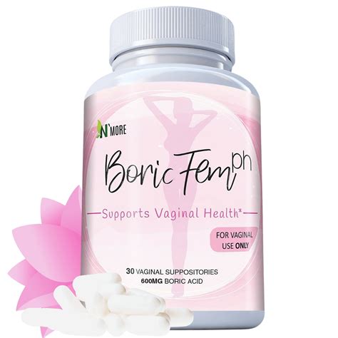 Buy Nmore Boric Vaginal Suppositories 100 Pure Vegetable S Made