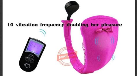 2014 New Vibrating Panties Best 10 Functions Wireless Remote Control Strap On C String Underwear