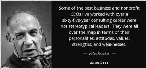 Leadership is doing the right things. Peter Drucker quote: Some of the best business and ...