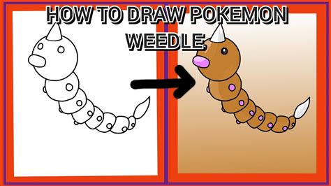 How To Draw Weedle Of Pokemon Drawing Easy Step By Step Tutorial