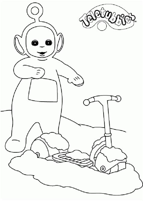 Teletubbies Dipsy Coloring Pages