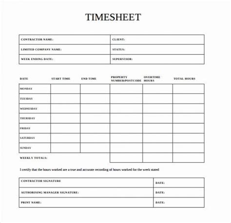 Fun Independent Contractor Timesheet Template Excel Pricing Model