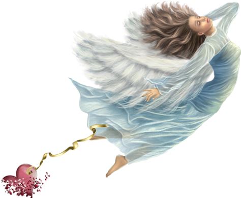 Woman Girl Angel Flying Heart Sticker By Leeanne05