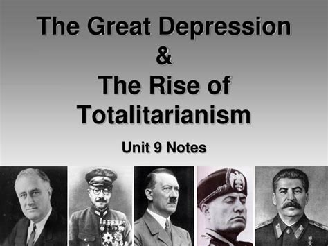 Ppt The Great Depression And The Rise Of Totalitarianism Powerpoint