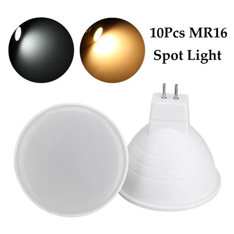 10pcs 220v Mr16 Dimmable Led Lamps Spotlight 6w Spot Light Cup