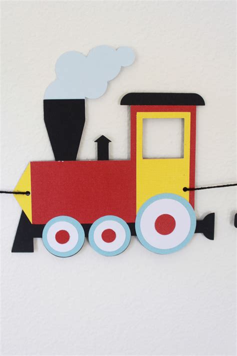 Customizable Train Birthday Banner For Train Party Trem De Circo