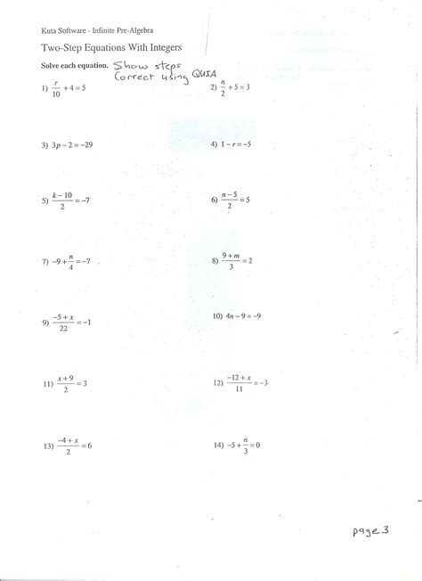 Linear Equations 7th Grade Math