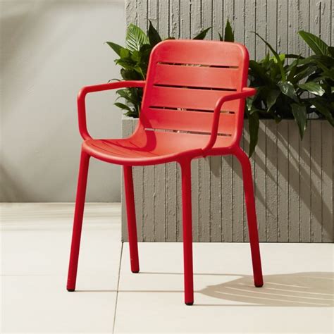 Gina Outdoor Red Chair Reviews With Images Modern Outdoor Dining