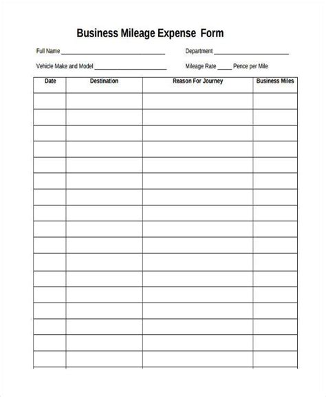 Printable Expense Forms Printable Forms Free Online