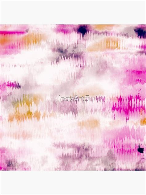 Pink Tie Dye Paint Abstract Art Poster By Inovarts Redbubble