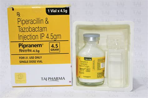 Piperacillin Tazobactam Injection Manufacturer Supplier Gmp Approved