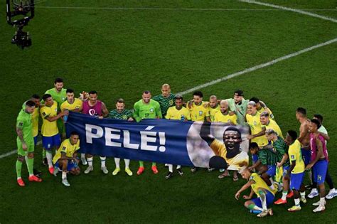 Neymar Leads Brazil Tributes To Pele With Iconic Banner After World Cup
