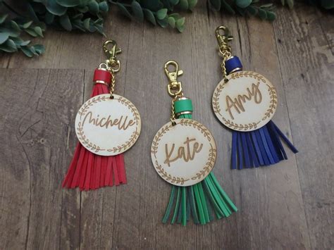 Personalized Key Chains Name Key Chains Custom Wooden Etsy