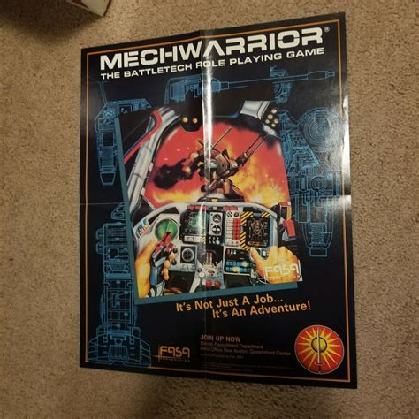 Looking For Images Of Old Battletechmechwarrior Posters To Print And