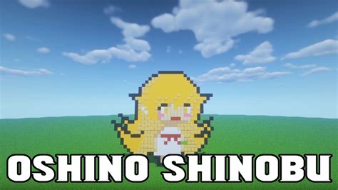 Oshino Shinobu Bakemonotagari Minecraft Pixel Art 48 Youtube