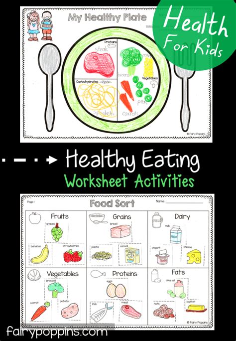 Healthy Eating Activities For Kids Fairy Poppins