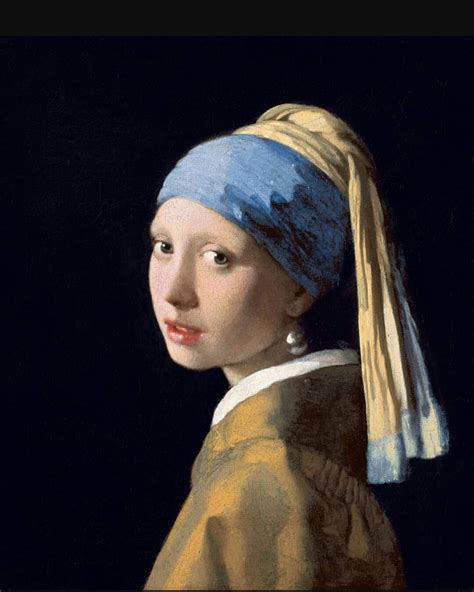 Famous Oil Painting Girl With Pearl Earring By Johannes Vermeer