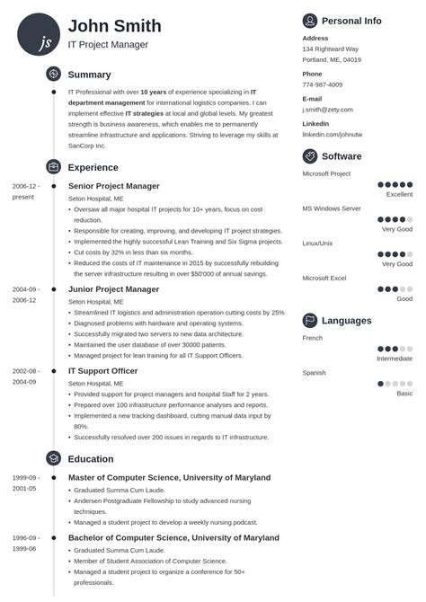 Professional Resume Template Best Resume Template Resume Format Riset