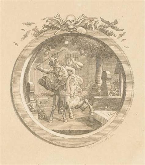 Wilhelm And Leonore Galloping Through A Graveyard An Illustration To
