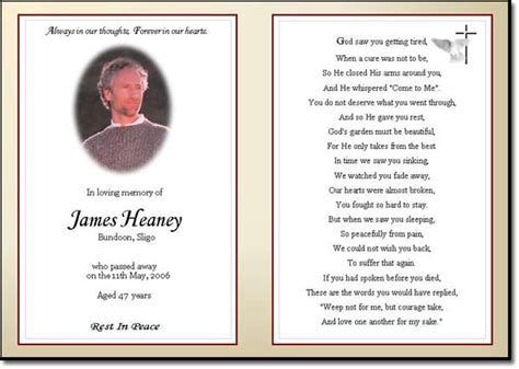 Memorial Card Quotes For Funerals Quotesgram
