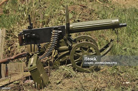 Ww2 Russian Maxim Machine Gun Stock Photo Download Image Now