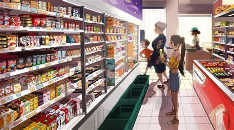Twitter Grocery Store Perspective Drawing Supermarket