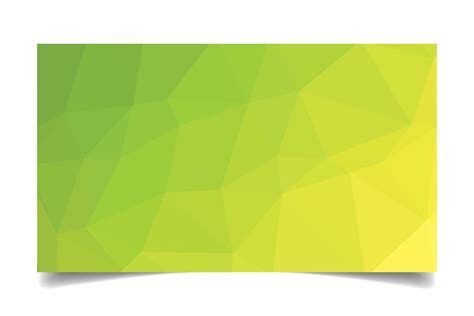 Green Color Triangulated Background Texture Vector For Business Card
