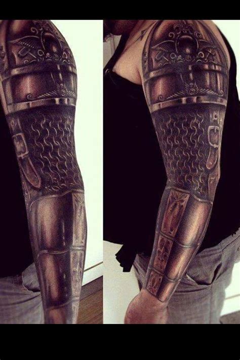 Impressive angel armor tattoo on shoulder. 5 Reasons Why You Should Get a Tattoo | Armor tattoo ...
