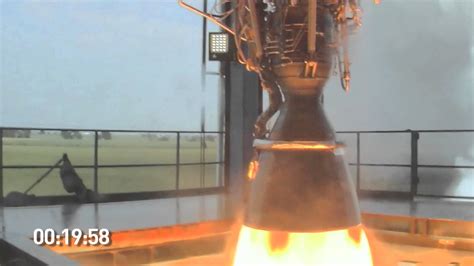 Spacex Testing Merlin 1d Engine Firing