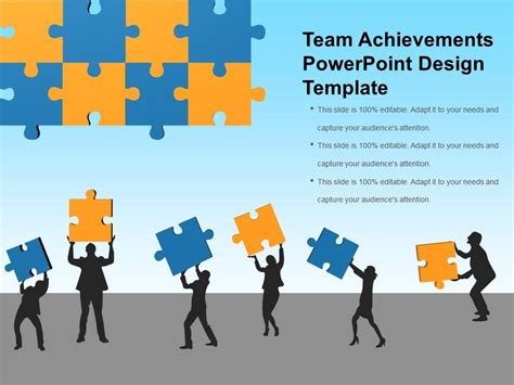 Team Achievements Powerpoint Design Template Templates Powerpoint