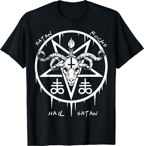 Okkulter Satanismus Hexerei Horror Gothic Satanic T Shirt Amazonde