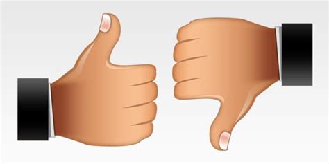 Thumbs Up Thumbs Down Icons Psd Icon For Free Download Freeimages